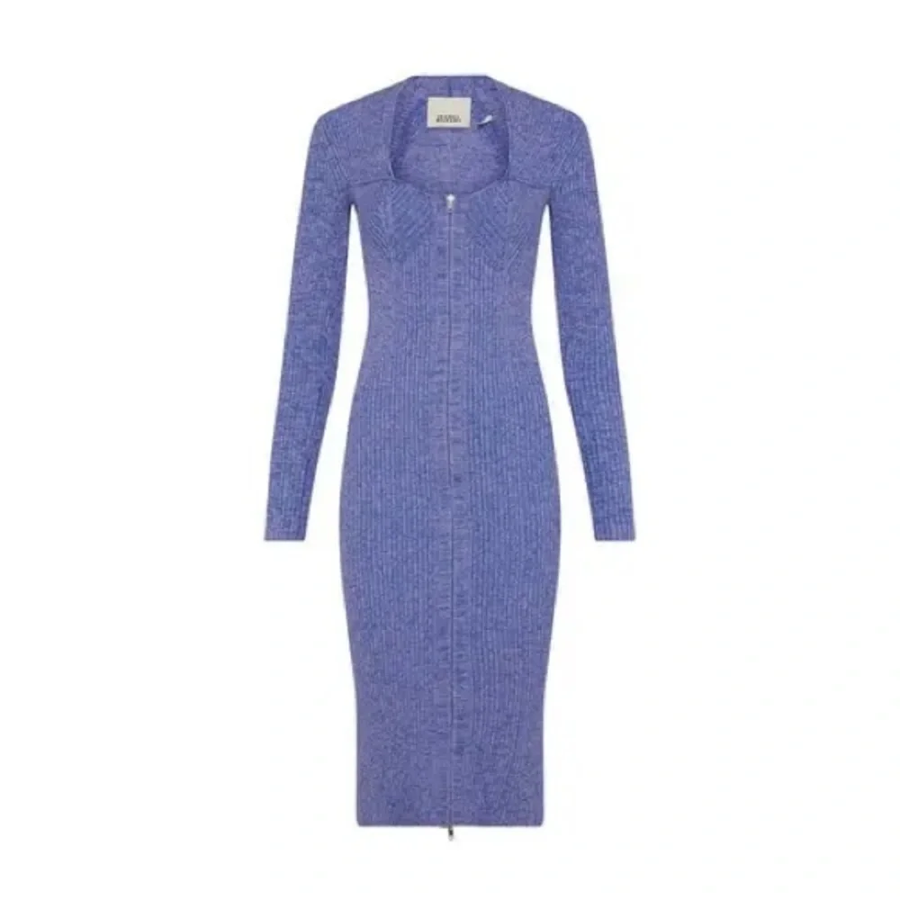 NWT Isabel Marant Zael lavender midi knit dress 36 - Picture 11 of 11